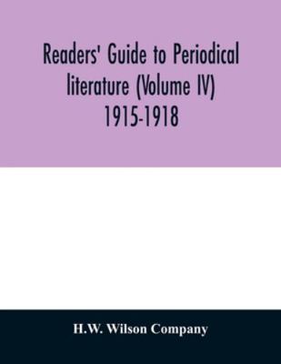 Readers' guide to periodical literature (Volume... 9354029094 Book Cover