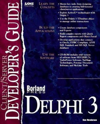 Client/Server Developer's Guide With Delphi 3 0672310244 Book Cover