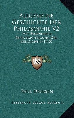 Allgemeine Geschichte Der Philosophie V2: Mit B... [German] 1166838714 Book Cover