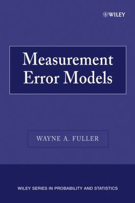 Measurement Error Models 0471861871 Book Cover