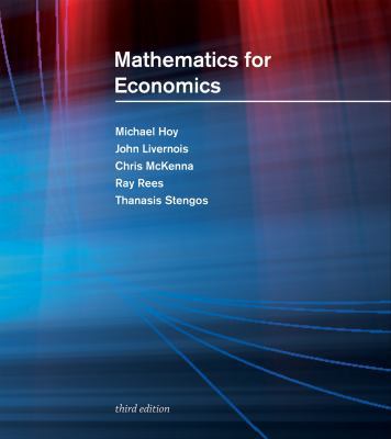 Mathematics for Economics 0262516225 Book Cover
