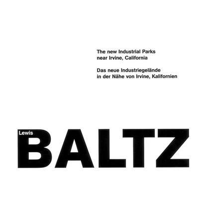 Lewis Baltz: The New Industrial Parks 3869309903 Book Cover