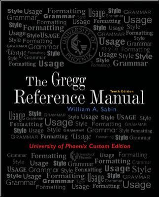 The Gregg Reference Manual, 10th Edition (Unive... 0073133485 Book Cover