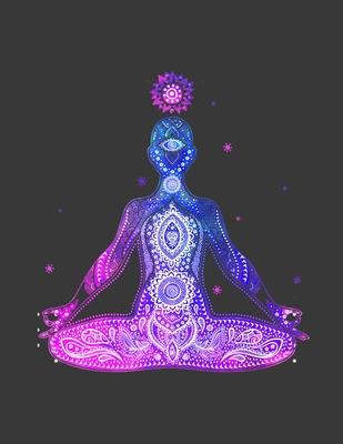 Yoga Lined Journal: Reiki The Seven Chakra Design Blank College Ruled Notebook Inspirational & Motivational journal Best Gag gift for Reiki Master ... crystal healing & buddhism 8.5 x 11 120 pages