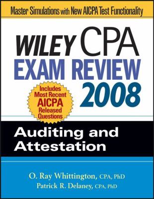 Wiley CPA Exam Review 2008: Auditing and Attest... 0470135212 Book Cover