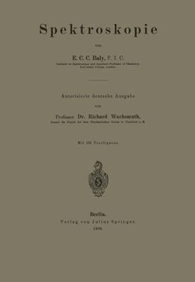 Spektroskopie [German] 3642988660 Book Cover