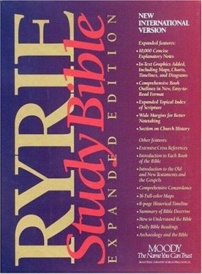 The Expanded Ryrie Study Bible New Internationa... 0802438555 Book Cover