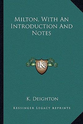 Milton, With An Introduction And Notes 1163591378 Book Cover