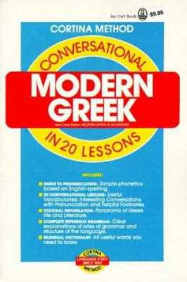 Conversational Modern Greek in 20 Lessons [Greek] 0805015000 Book Cover