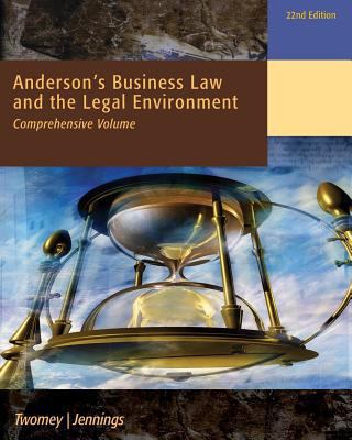 Anderson's Business Law and the Legal Environme... 1285878736 Book Cover