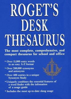 Roget's Desk Thesaurus 0517180855 Book Cover