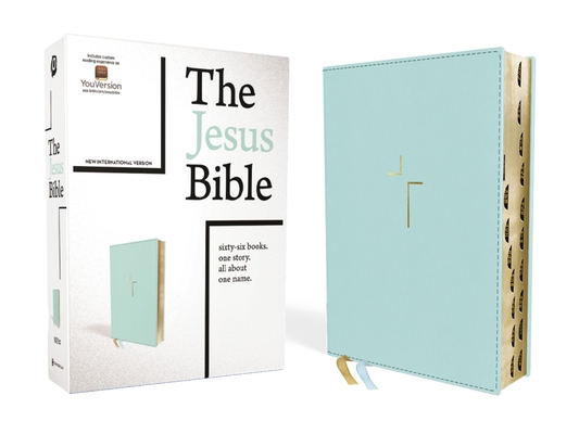 The Jesus Bible, NIV Edition, Leathersoft, Blue... 0310452260 Book Cover