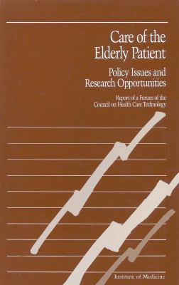 Care of the Elderly Patient: Policy Issues and ... 0309040973 Book Cover