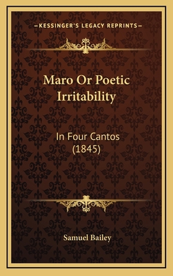 Maro Or Poetic Irritability: In Four Cantos (1845) 1169022057 Book Cover