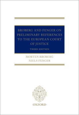 Broberg and Fenger on Preliminary References to... 0198843585 Book Cover