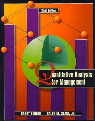 Quantitative Analysis for Management 0132573393 Book Cover