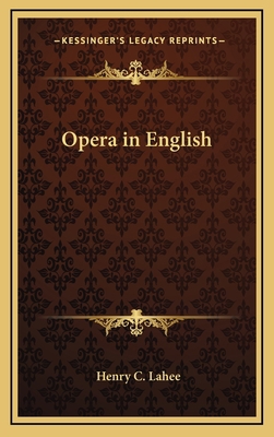 Opera in English 116865937X Book Cover