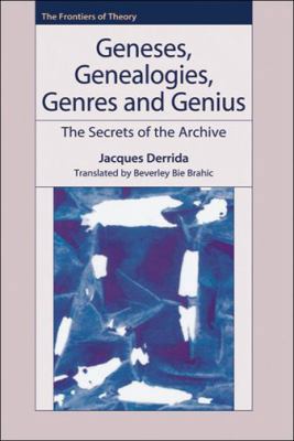 Geneses, Genealogies, Genres and Genius: The Se... 0748621296 Book Cover