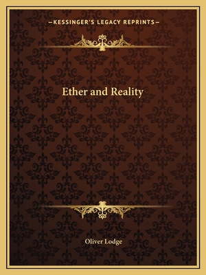 Ether and Reality 1163073709 Book Cover