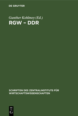 Rgw - DDR: 25 Jahre Zusammenarheit [German] 3112618998 Book Cover