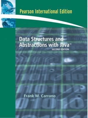 Data Structures and Abstractions with Java 013204367X Book Cover