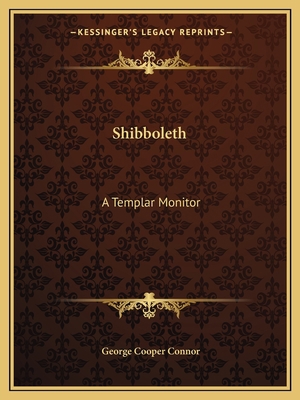 Shibboleth: A Templar Monitor 1162605324 Book Cover