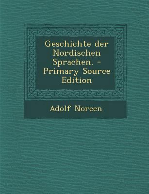 Geschichte Der Nordischen Sprachen. [German] 1294097792 Book Cover