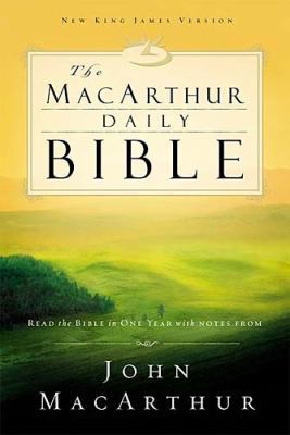 MacArthur Daily Bible-NKJV: Read Through the Bi... 0718006399 Book Cover