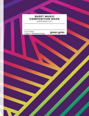 Sheet Music Composition Book: Geometric Prism (... 1790965047 Book Cover