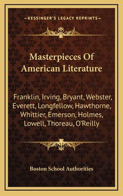 Masterpieces of American Literature: Franklin, ... 1163466328 Book Cover