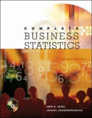 Complete Business Statistics with Student CD 0073126985 Book Cover