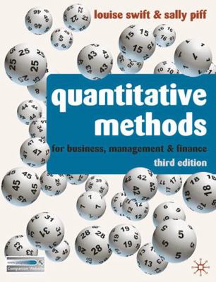 Quantitative Methods for Business, Management &... 0230218245 Book Cover