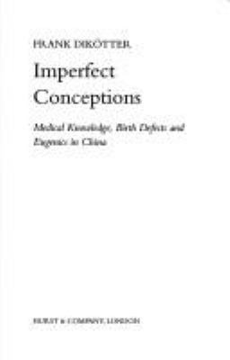 Imperfect Conceptions 1850653313 Book Cover