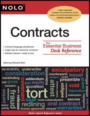 Contracts: The Essential Business Desk Reference 1413312810 Book Cover