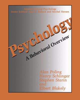 Psychology: A Behavioral Overview 0306434326 Book Cover