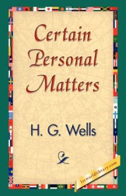 Certain Personal Matters 1421838591 Book Cover