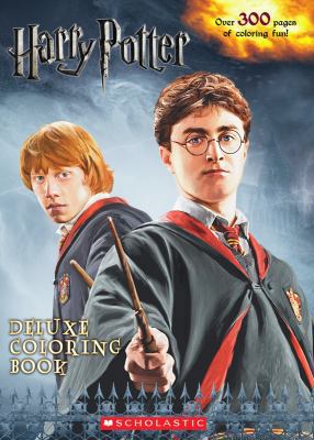 Harry Potter Deluxe Coloring Book 0545082153 Book Cover