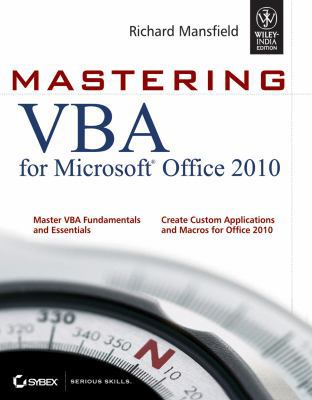 MASTERING VBA FOR MICROSOFT OFFICE 2010 8126528702 Book Cover