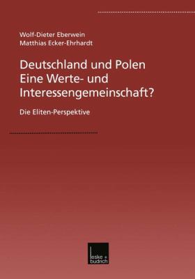 Deutschland Und Polen -- Eine Werte- Und Intere... [German] 3810031364 Book Cover