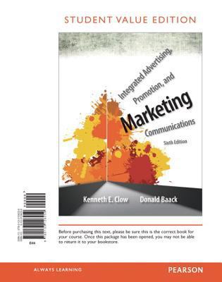 Integrated Advertising, Promotion, and Marketin... 0133126250 Book Cover
