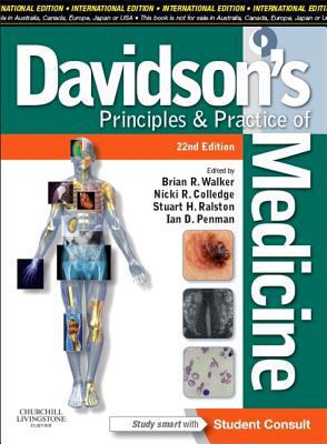 Davidson's Principles and Practice of Medicine 0702050474 Book Cover