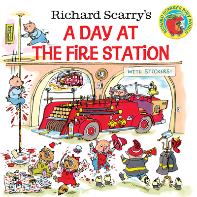 Richard Scarry's a Day at the Fire Station B000KA54BU Book Cover