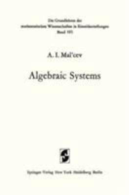 Algebraic Systems 3540057927 Book Cover