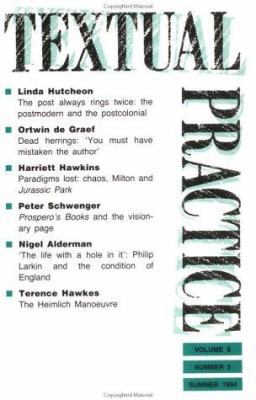 Textual Practice: Volume 8, Issue 2 041511098X Book Cover