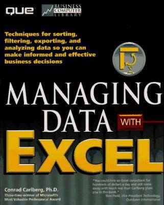 Managing Data With Excel (Business Computer Lib... 0789703858 Book Cover