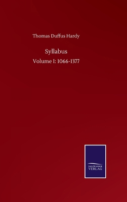 Syllabus: Volume I: 1066-1377 3752501510 Book Cover