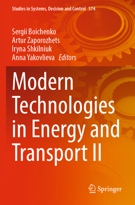 Modern Technologies in Energy and Transport II 3031766520 Book Cover