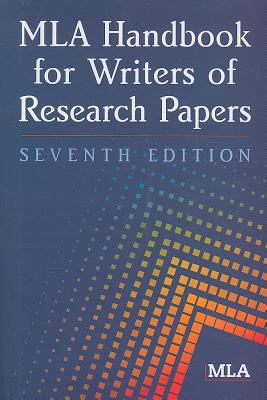 MLA Handbook for Writers of Research Papers, 7t... 1603290249 Book Cover