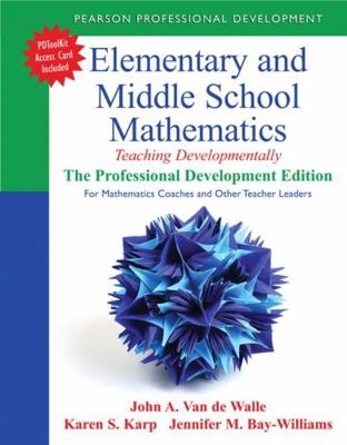 Elementary and Middle School Mathematics: Teach... 0133006468 Book Cover