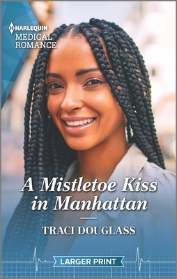 A Mistletoe Kiss in Manhattan [Large Print] 1335737472 Book Cover